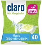 Claro Classic Geschirrsp&uuml;ler-Tabs - Phosphatfrei/Biologisch abbaubar - 40 St&uuml;ck