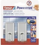 tesa Powerstrips Haken Large CLASSIC - Selbstklebender Wandhaken f&uuml;r Glas, Kacheln,