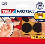 tesa Protect Filzgleiter - 9 St&uuml;ck - Durchmesser 26 mm - Braun | Runder