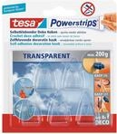 tesa 58900-00013-03 Powerstrips DECO Haken (S) 5er Pack bis 200 gr transparent,