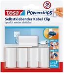 tesa Powerstrips Kabelclip/Kabel Clip selbstklebend/Zur Fixierung von Kabeln/In...