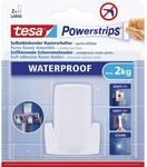 tesa Powerstrips Waterproof Rasiererhalter Wave, Metall - Selbstklebender