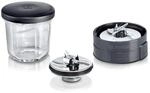 Bosch Zerkleinerer-Set MUZ45XCG1, 3-in-1, Glasbeh&auml;lter, Hacken, Mixen, Mahlen,