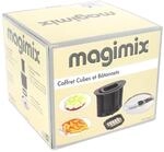 Magimix 148413 Set W&uuml;rfel und Sticks Silber 4- teiliges Set