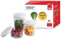 Solis Vakuumierbeh&auml;lter Set, 3x Vakuumdose: 700 + 1400 + 2000 ml, Sechseckige
