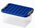 Heidrun Europlastic Beh&auml;ltnis Systembox mit Deckel, 34x23x16 cm, farblich sortiert