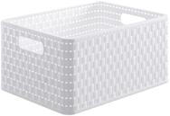Rotho Country Aufbewahrungskiste 18l in Rattan-Optik, Kunststoff (PP) BPA-frei,