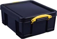 Really Useful Aufbewahrungsbox aus Kunststoff, 18 Liter, massives Schwarz mit...