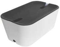 Bosign Kabelbox und Ladestation HIDEAWAY Medium wei&szlig;/dunkelgrau