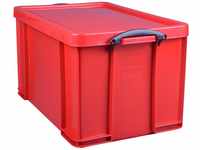 Really Useful Aufbewahrungsbox, Kunststoff, 84 l, Rot