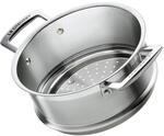 Le Creuset D&auml;mpfeinsatz 3-ply Edelstahl, &Oslash; 20 cm, F&uuml;r T&ouml;pfe mit &Oslash; 20 cm