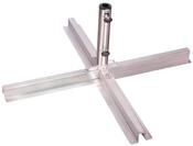 Doppler Plattenst&auml;nder Edelstahl 25-48 mm - F&uuml;r Sonnenschirme bis 350 cm - Aus
