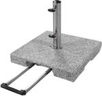 Doppler Active Trolley Granitsockel &ndash; 30 kg mit ausziehbarem Zuggriff und Rollen