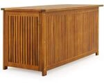 Casaria&reg; Gartenbox Holz Akazie 205L Deckel 160kg Belastbarkeit Wetterfest