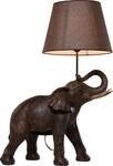 Kare Design Tischlampe Animal Elephant Safari Braun, Tischleuchte, Elefant,