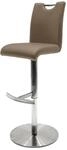 Robas Lund, Stuhl, Barstuhl, Barhocker, Alesi, Edelstahl geb&uuml;rstet/cappuccino, 42 x