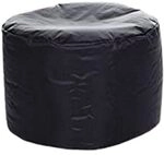 Fatboy Point Original Hocker - 35 x 50 x 35 cm - Schwarz | Runder Sitzhocker f&uuml;r