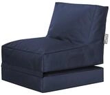 Sitting Point Sitzsack Scuba Twist Jeansblau, Sessel und Liege in Einem, 70x80x90cm,