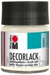 Marabu 11300005100 - Decorlack Acryl Farblos 100, 50 ml, hochgl&auml;nzender...