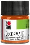 Marabu 14010005013 - Decormatt Acryl Orange 013, 50 ml, samtmatte Acrylfarbe auf
