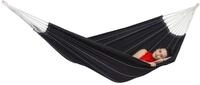 AMAZONAS Brasilianische H&auml;ngematte XL Barbados Black 230 x 150cm f&uuml;r Mehrpersonen