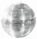 EUROLITE Spiegelkugel silber (100 cm) | Sicherheits-Spiegelkugel mit zweiter &Ouml;se