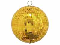 Eurolite Spiegelkugel 15cm gold | Discokugel mit goldenen Facetten | Mirrorball für