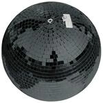 EUROLITE Spiegelkugel 40cm schwarz | Sicherheits-Spiegelkugel mit gl&auml;nzend schwarzen