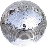 EUROLITE Spiegelkugel silber (50 cm) | Sicherheits-Spiegelkugel mit zweiter &Ouml;se
