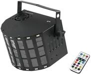 Eurolite LED Mini D-20 Hybrid Strahleneffekt | Handlicher Effekt mit Derby, Strobe