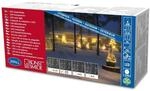 Konstsmide LED Eisregen Lichtervorhang, 200 warm wei&szlig;e Dioden, 24V Au&szlig;entrafo,