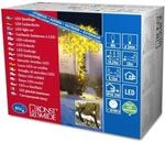 Konstsmide Micro LED Lichterkette, 40 gelbe Dioden, 24V Au&szlig;entrafo, schwarzes Kabel