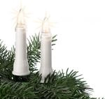 hellum Christbaumbeleuchtung f&uuml;r innen & au&szlig;en, 20x Riffel-Kerzen, Schaft...