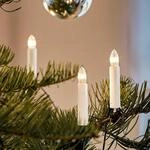 hellum Lichterkette Weihnachtsbaum, Made in Germany, Riffelkerzenkette mit Clip, 15