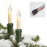 Hellum Weihnachtsbaum Lichterkette aussen Made in Germany, 11,2m beleuchtet, 15