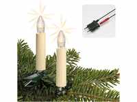 hellum Lichterkette Made-in-Germany Weihnachtsbaum, Kerzen Lichterkette innen mit