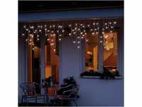 Hellum LED Lichterkette Vorhang Außen, verlängerbar Lichtervorhang mit...