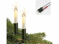 Hellum Weihnachtsbaum Lichterkette Made-in-Germany, LED Lichterkette mit Clip, 20