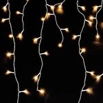 LED Lichterkette Eiszapfen mit 160 LEDs f&uuml;r Innen und Aussen Warmweiss