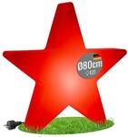 8 seasons LED Weihnachtsstern 80 cm Shining Star (Rot) f&uuml;r au&szlig;en & innen 