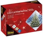Idena 8325097 - LED Lichterkette mit 120 LEDs in Warmwei&szlig;, mit 8 Stunden Timer