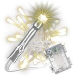 Nipach Lichterkette 50 LED warm-wei&szlig; - f&uuml;r Innen + Au&szlig;en - Batterie Partydeko