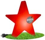 8 seasons design LED Weihnachtsstern 40cm Shining Star (Rot), E27, warmwei&szlig;es Licht