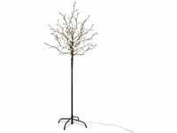 200 LED Baum mit Blüten Blütenbaum Lichterbaum warm-weiß 150 cm hoch Trafo...