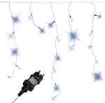 VOLTRONIC Eisregen Lichterkette, innen und au&szlig;en, IP44, Gr&ouml;&szlig;en- und Farbwahl, 200