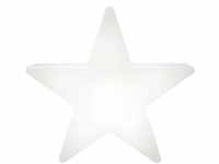 8 seasons design Shining Star LED Weihnachtsstern Ø 40 cm (Weiß), mit Farbwechsler