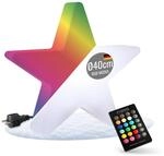 8 seasons design LED Weihnachtsstern 40cm Shining Star RGB Farbwechsel, dimmbar,