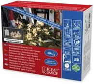 Konstsmide LED Dekolichterkette, Acryl Sterne, mit Lichtsensor und 6h und 9h Timer,
