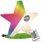 8 seasons design XXL LED Weihnachtsstern 100cm Shining Star (Wei&szlig;), E27, RGB