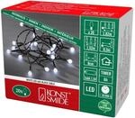 Konstsmide LED Globelichterkette, runde Dioden, 6h Timer, 20 kalt wei&szlig;e Dioden,